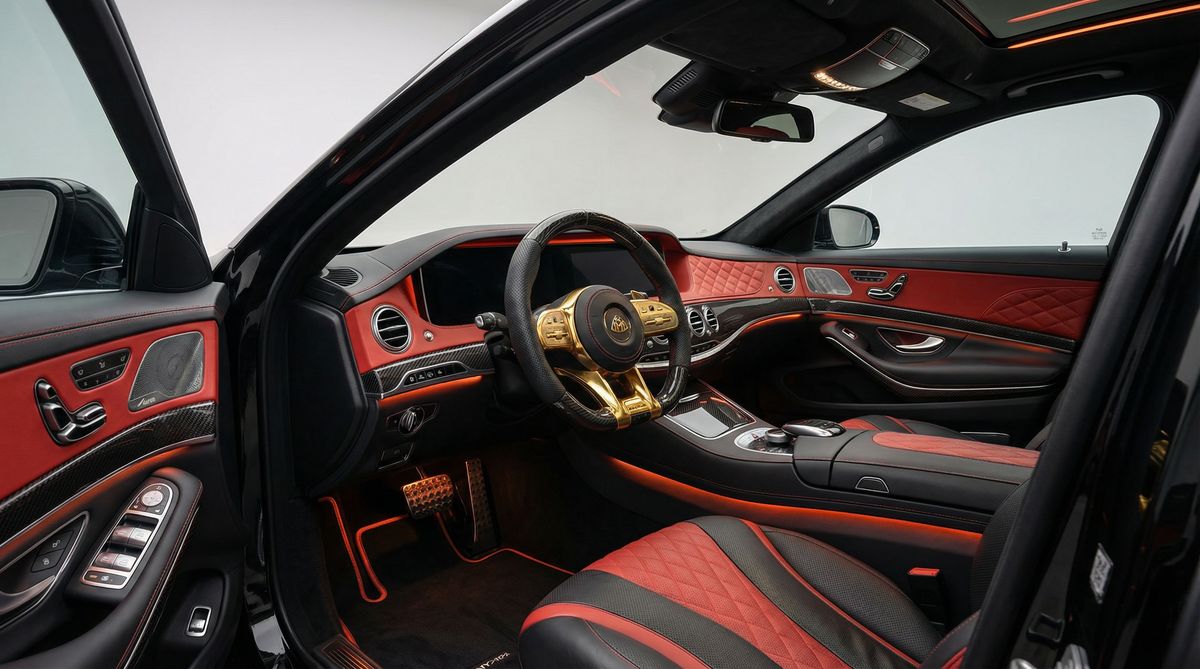 黄色仓库豪华内饰改装视频