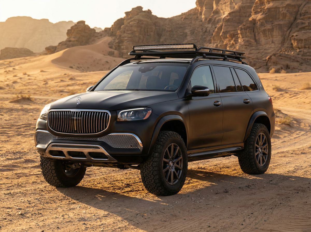 黄色仓库越野车改装测评视频